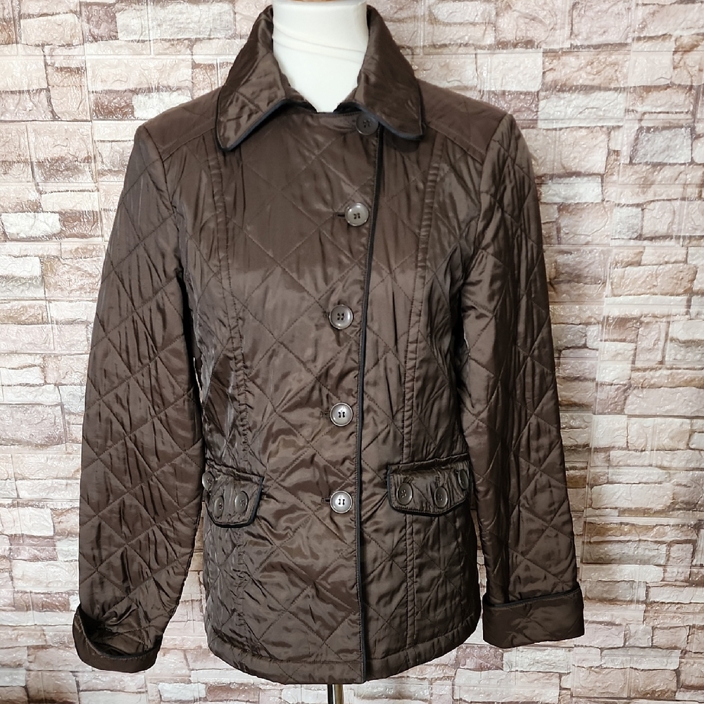 Pendleton Fall Quilted Dark Brown Jacket - image 1